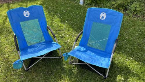 2 Coleman Low Sling strandstoelen