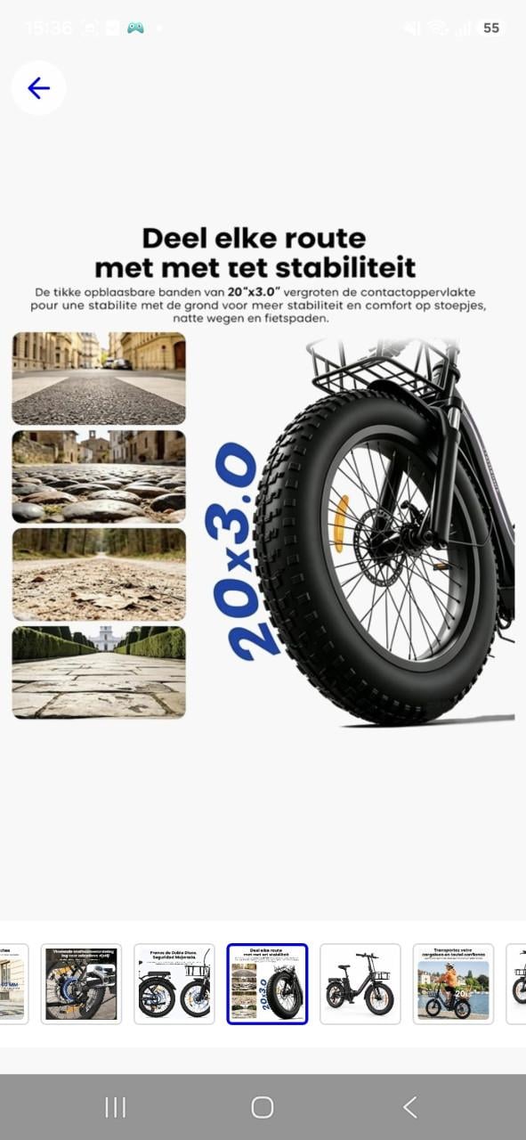 Fatbike vouwfiets