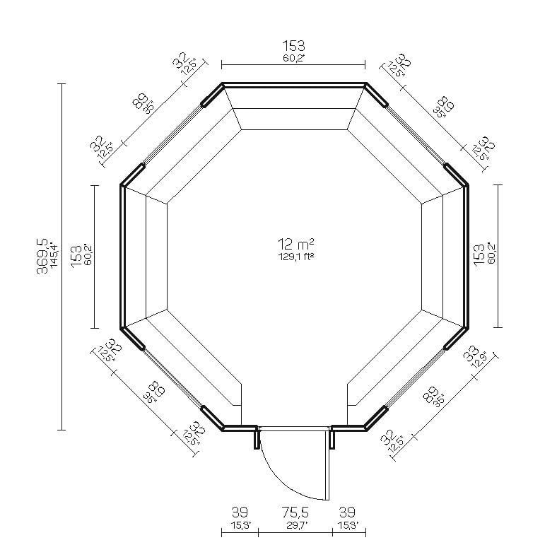 Tuinhuis model Grill house Rosco