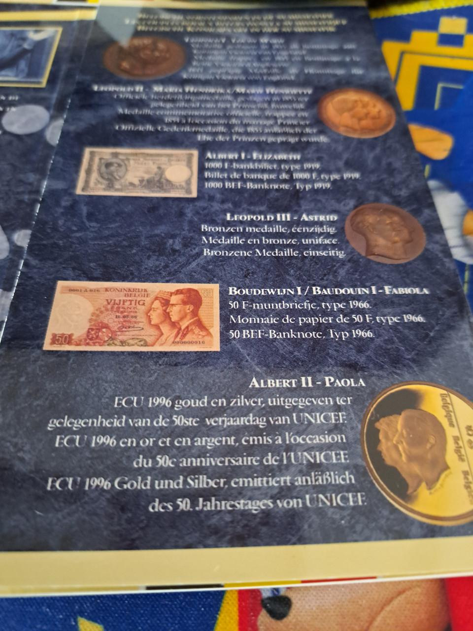 250 franc belgie 925 zilver