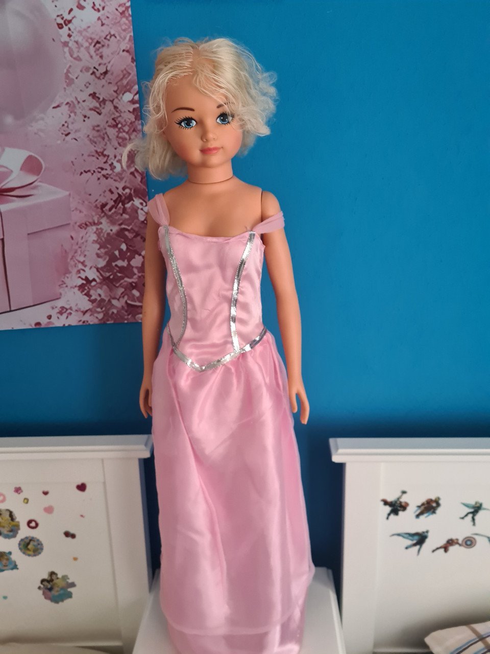 Prinses pop Rosa - 105 cm
