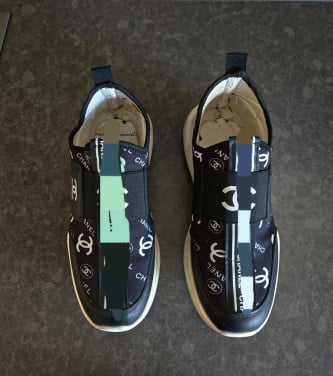 Sneakers merk logo zwart/wit