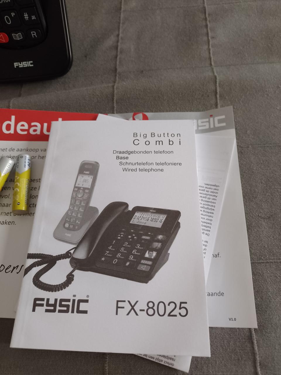 Fysic Seniorentelefoon DECT-FX8025-Nieuw in doos