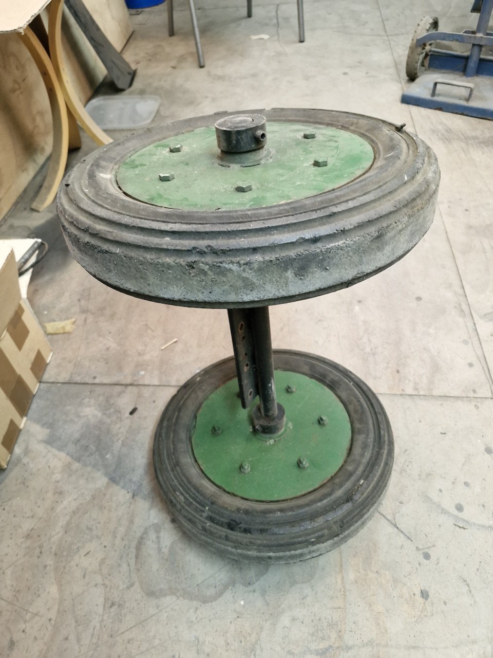 As met 2 wielen 40cm