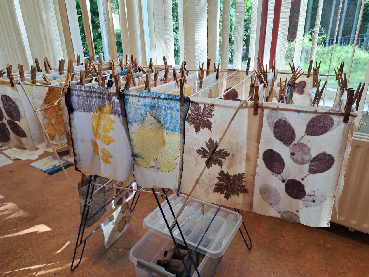 Ecoprinten workshop vrijdag 2 mei Noordgouwe