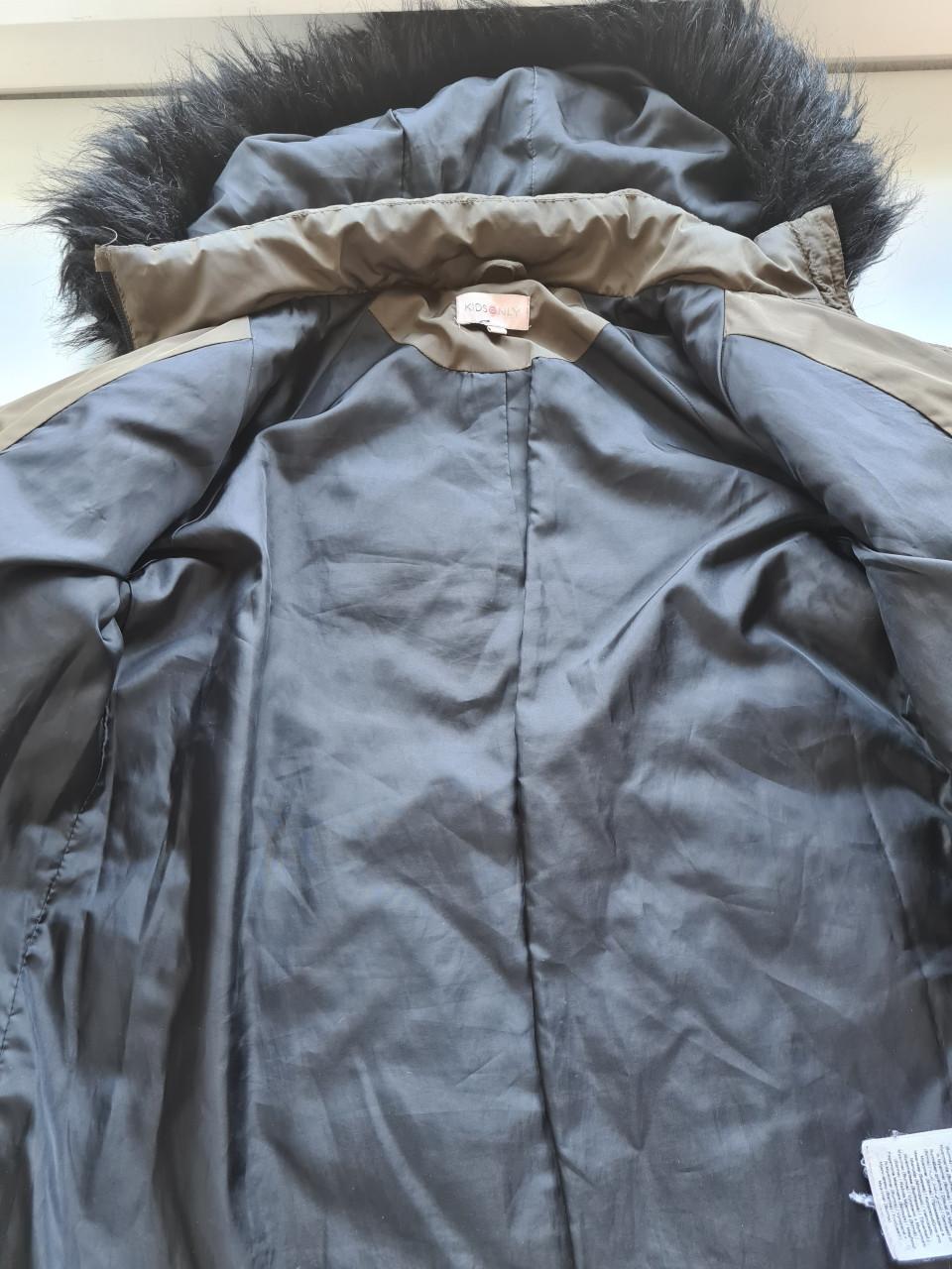 Only Kids kaki Pufferjas Maat 128