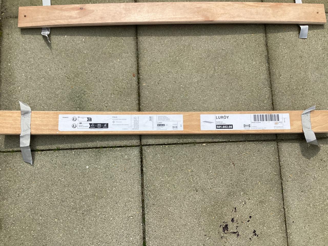 2 lattenbodems 70 x 180 gratis GOES