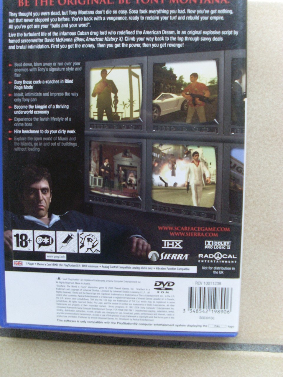 Scarface The world is yours Playstation2