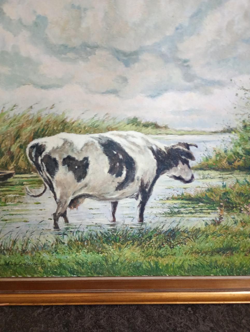 Schilderij met koeien
