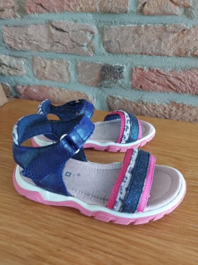 Z.g.a.n. blauw roze sandalen (maat 26)