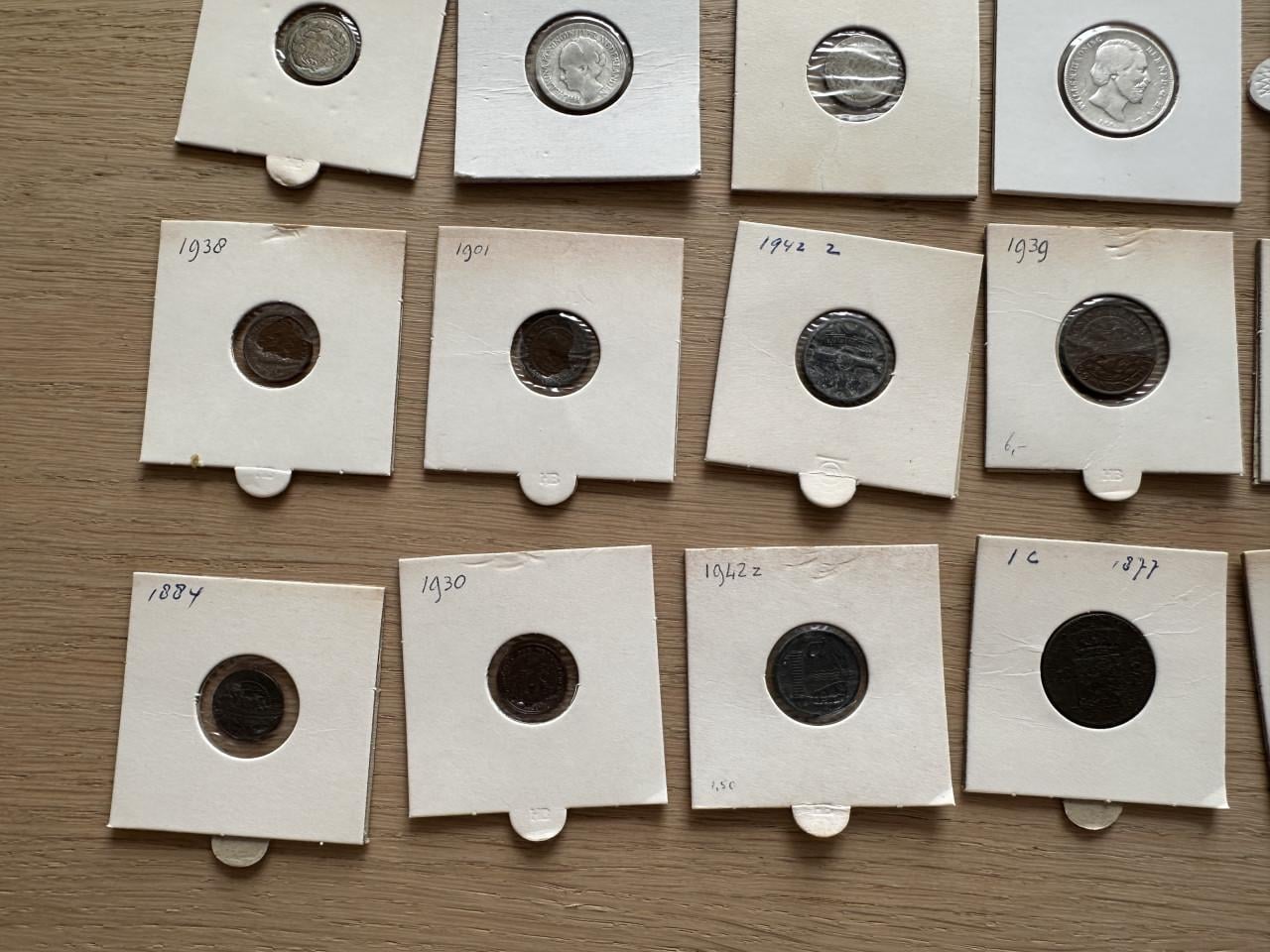 Diverse kleine zilveren munten (mag weg voor zilverprijs!)