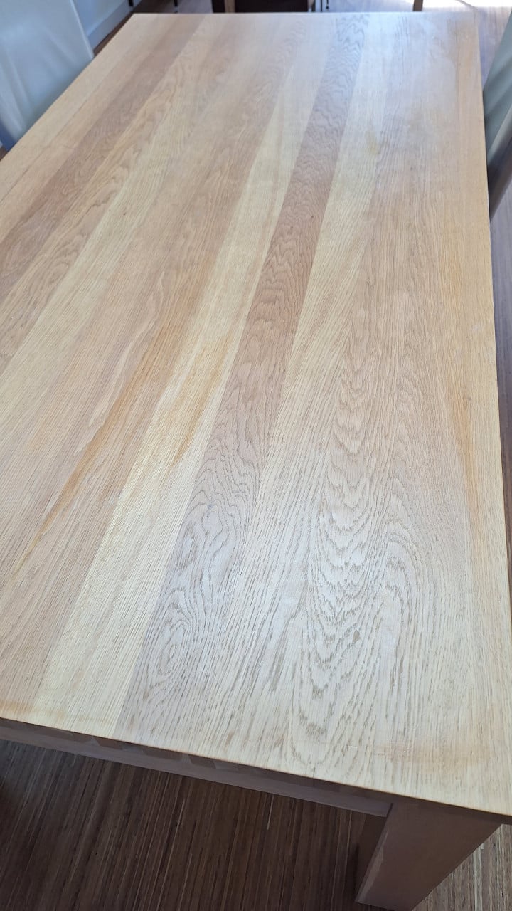 Blankhouten eettafel 90x180cm