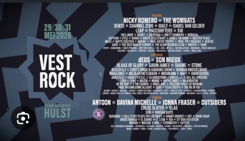 Vestrock ticket zaterdag 30 mei