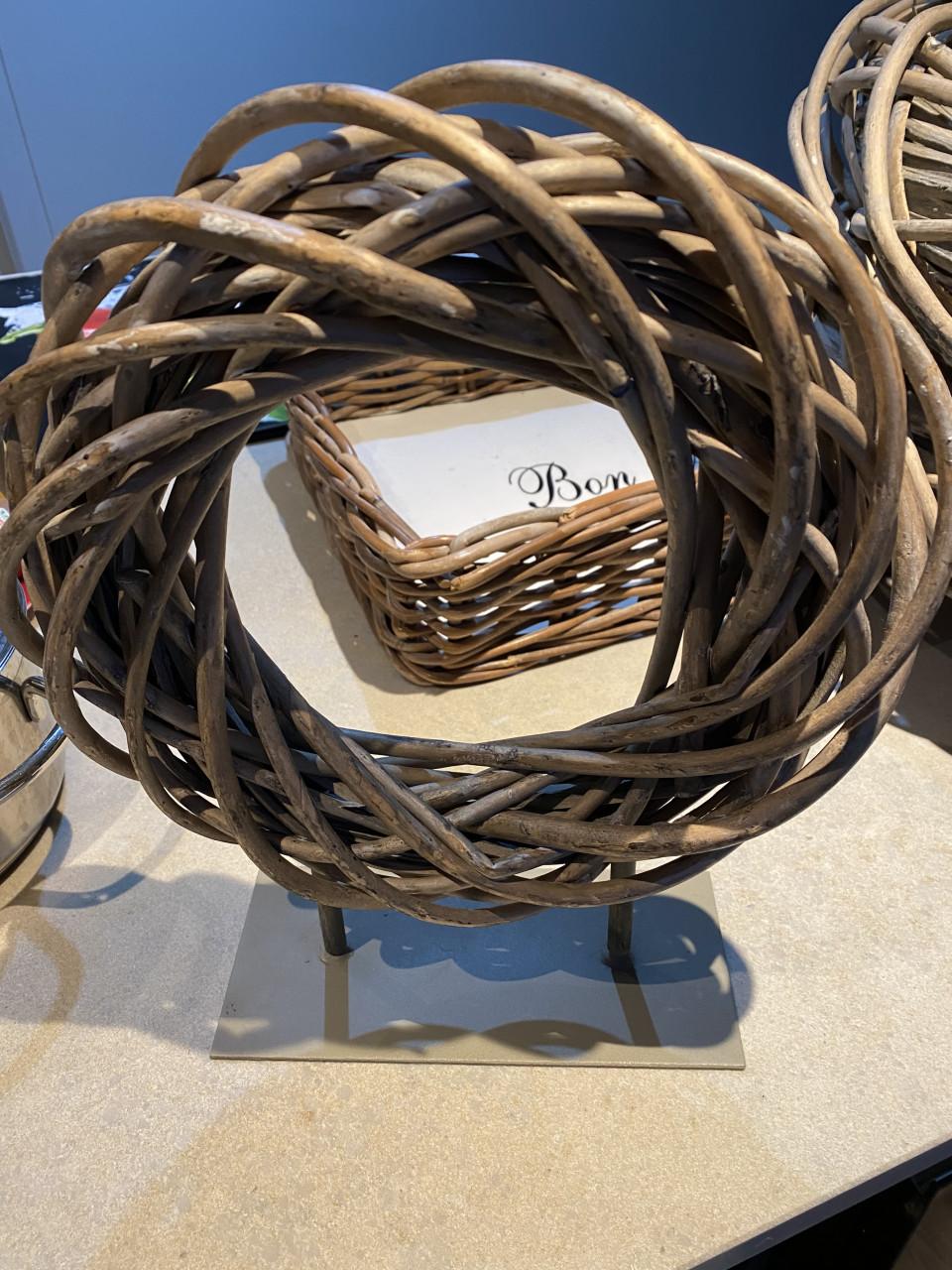 Rotan dienblad (& kransen)