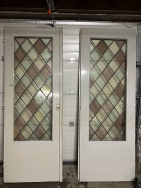 Glas in lood deuren