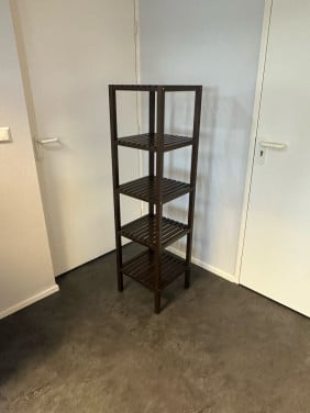 Stellingkast/Badkamerrek donkerbruin - Ikea Muskan