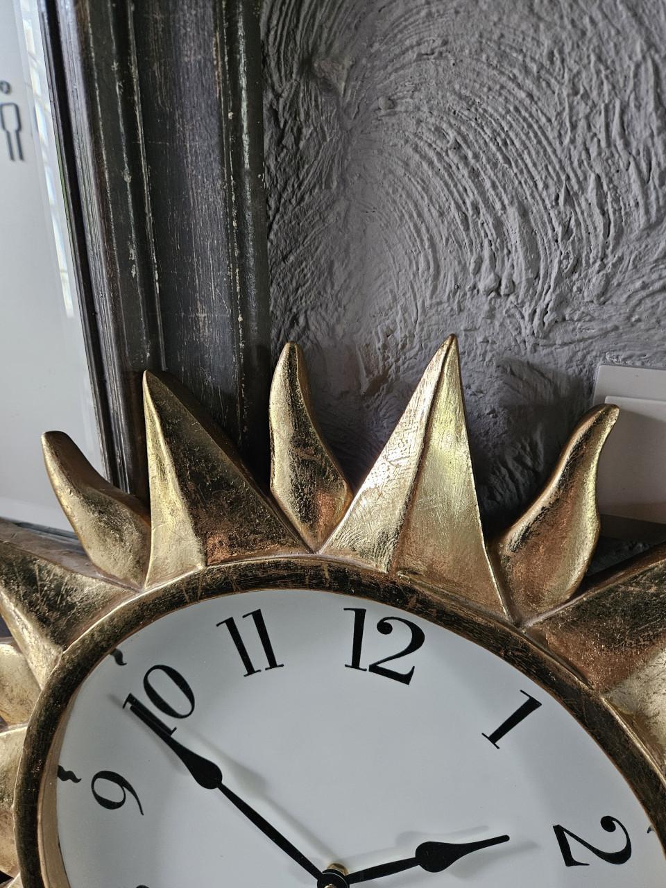 Prachtige grote vintage Karlsson Zonneklok – Goud