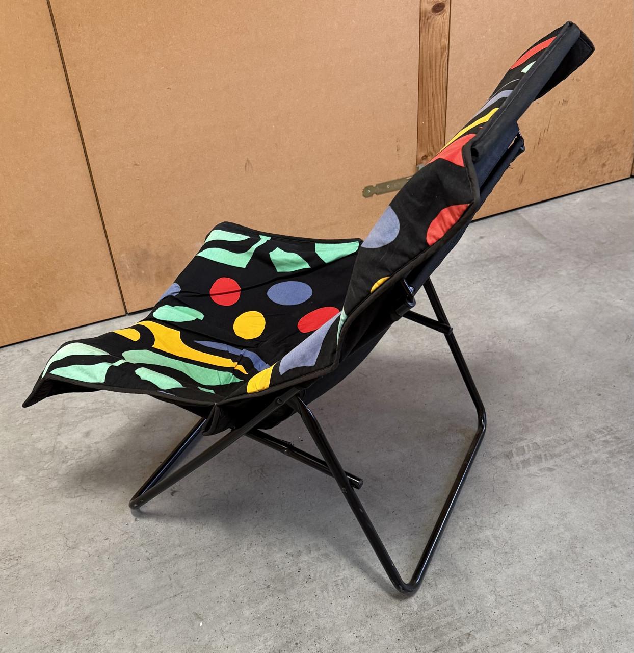Pop Art Opvouwbare Loungestoel Jaren 90 Vintage