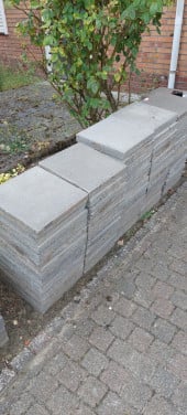Tegels, grijs (300 x 300 x 40 mm)