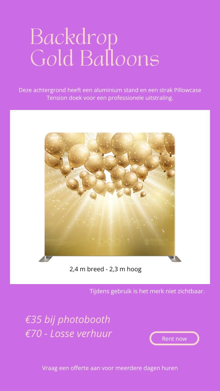 Achtergrond/backdrop te huur