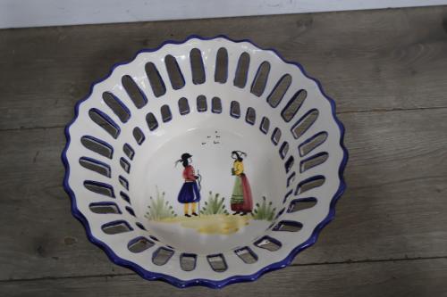 Vintage Franse schaal/mand - aardewerk