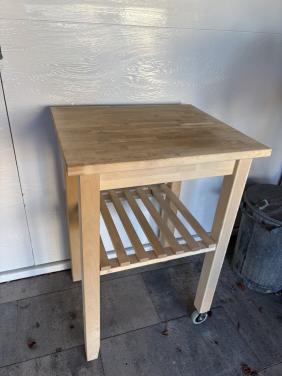 IKEA Keuken Trolley Berkenhout