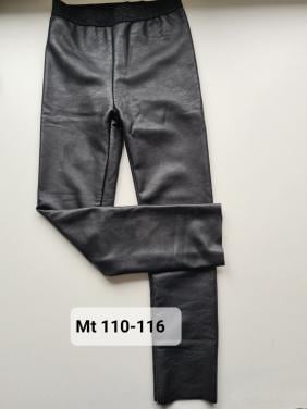 Zwarte PU leren skinny broek  Maat 110-116