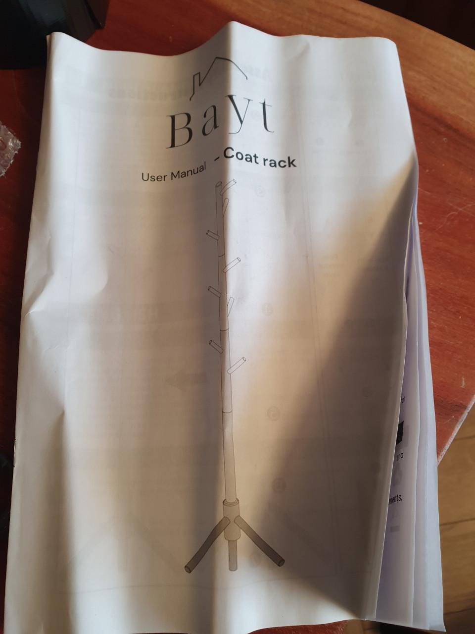 Kapstok staand zwart met 8 haken| 175 cm | zo goed als nieuw