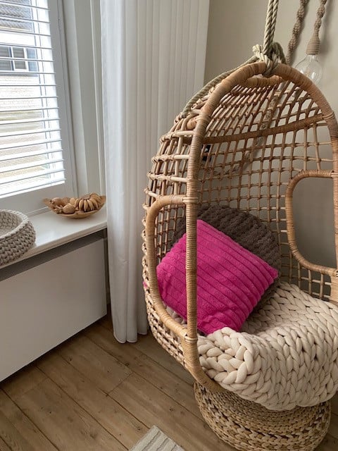 Rotan hangstoel