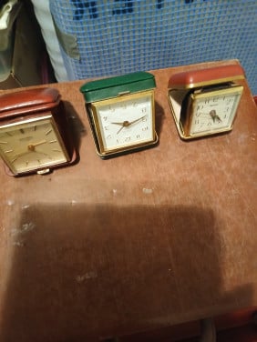 Reiswekkers 4 + klok in doos nw