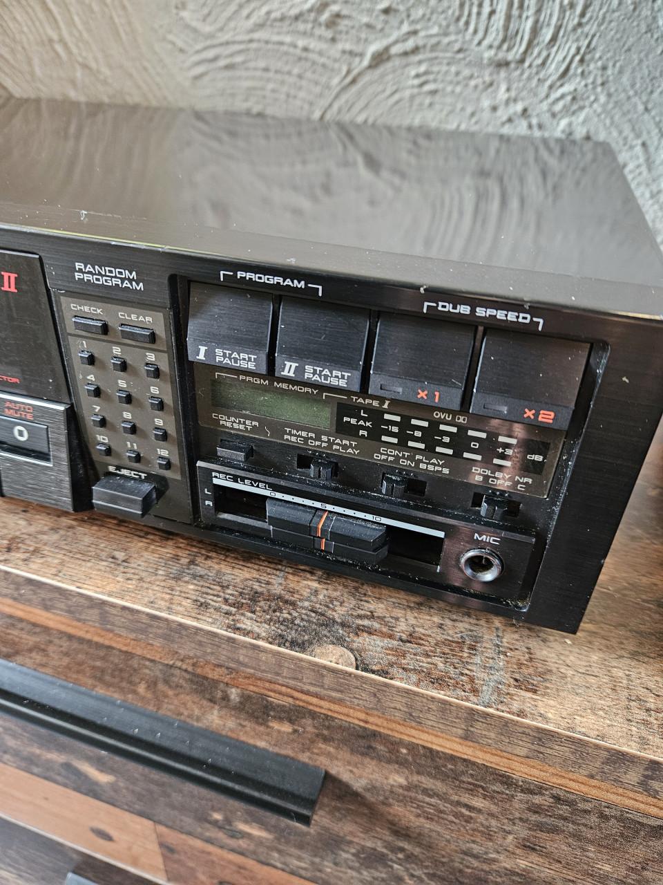 Akai HX-A451W Stereo Dubbel Cassettedeck