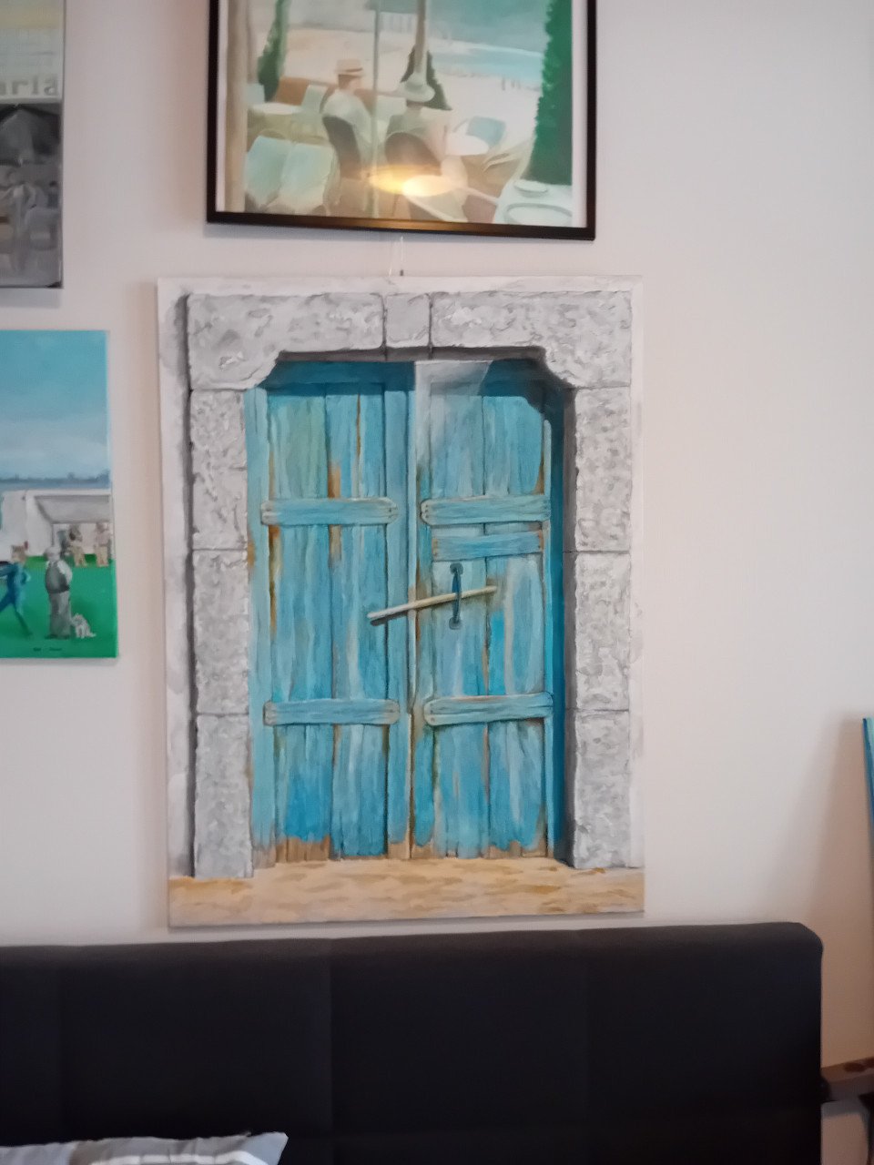 Schilderij van deuren
