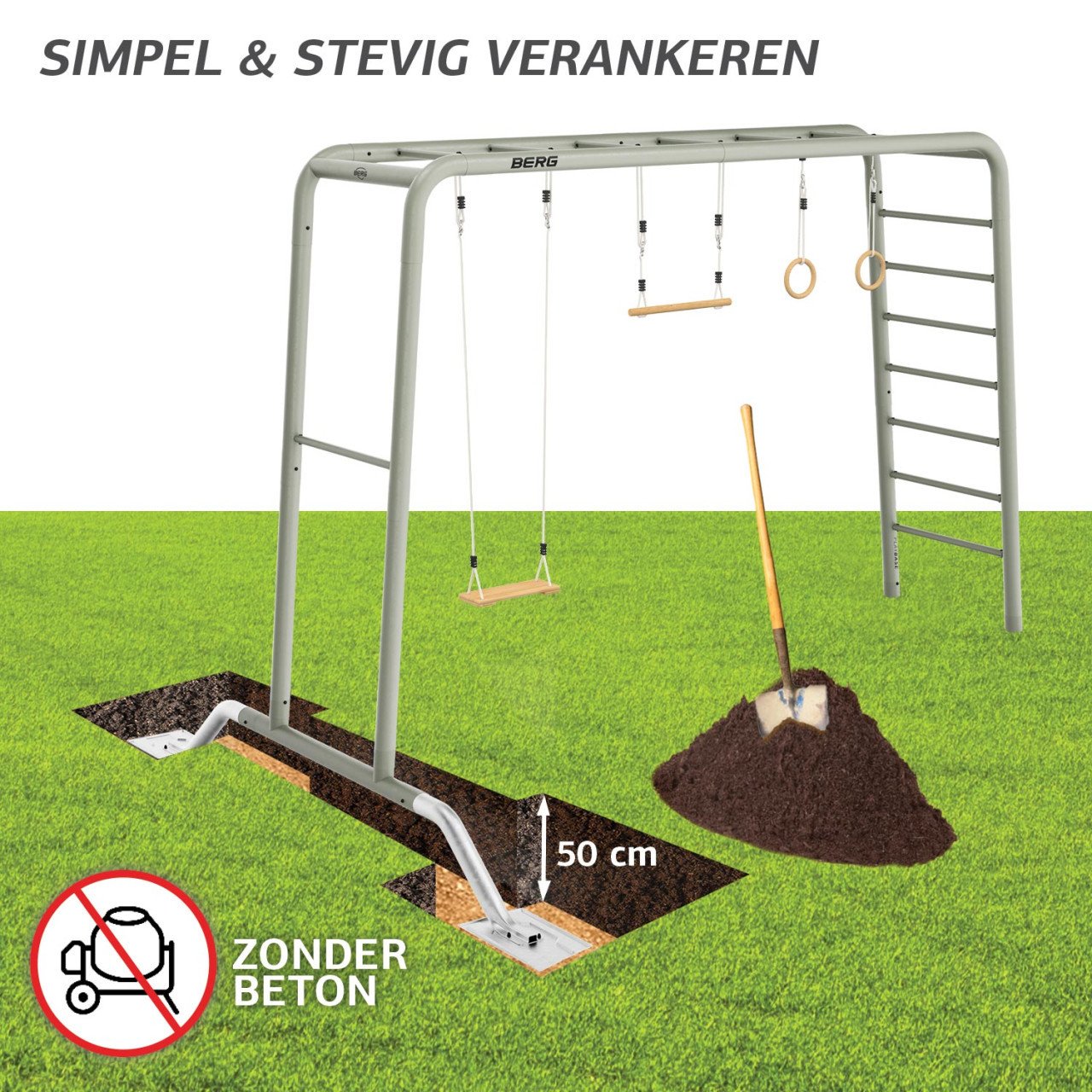 Trampolines en Playbase van Berg