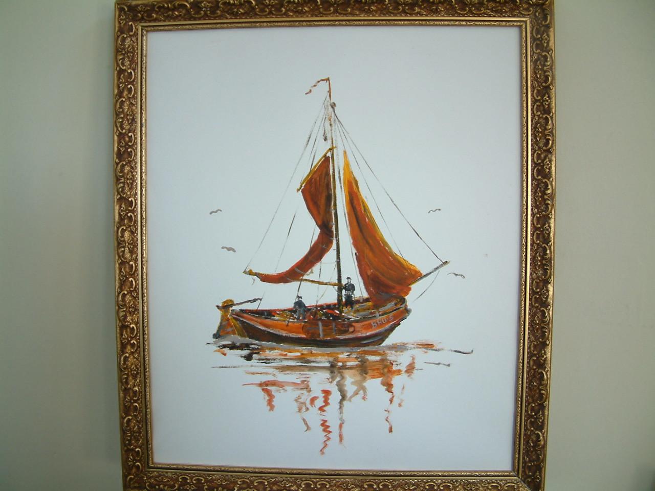 Hoogaars -hengst -botter schilderijen Jac Caljouw  Arnemuiden