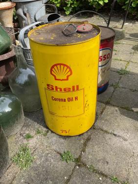 Oud blik van Shell   ( 25 liter )