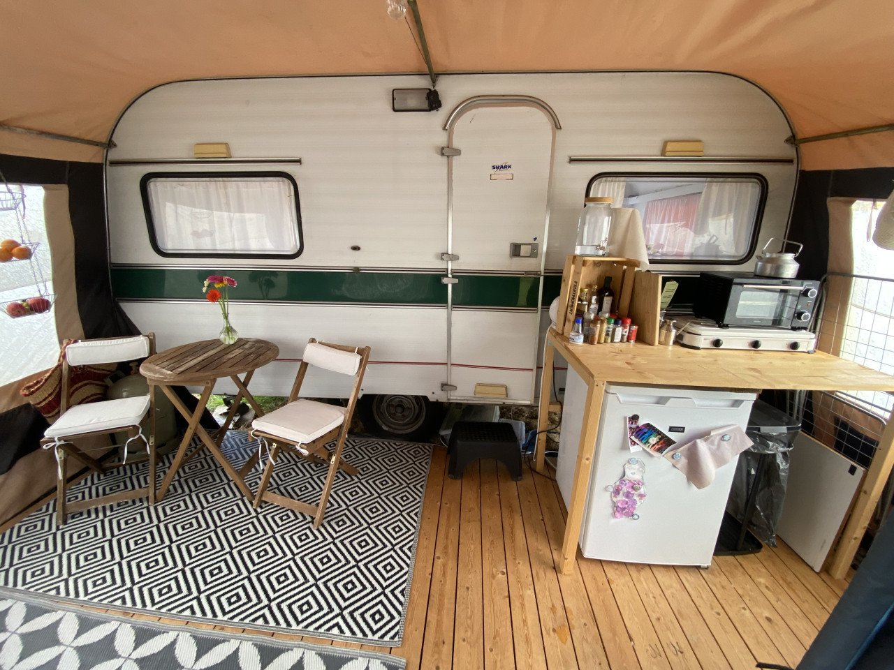 Retro caravan