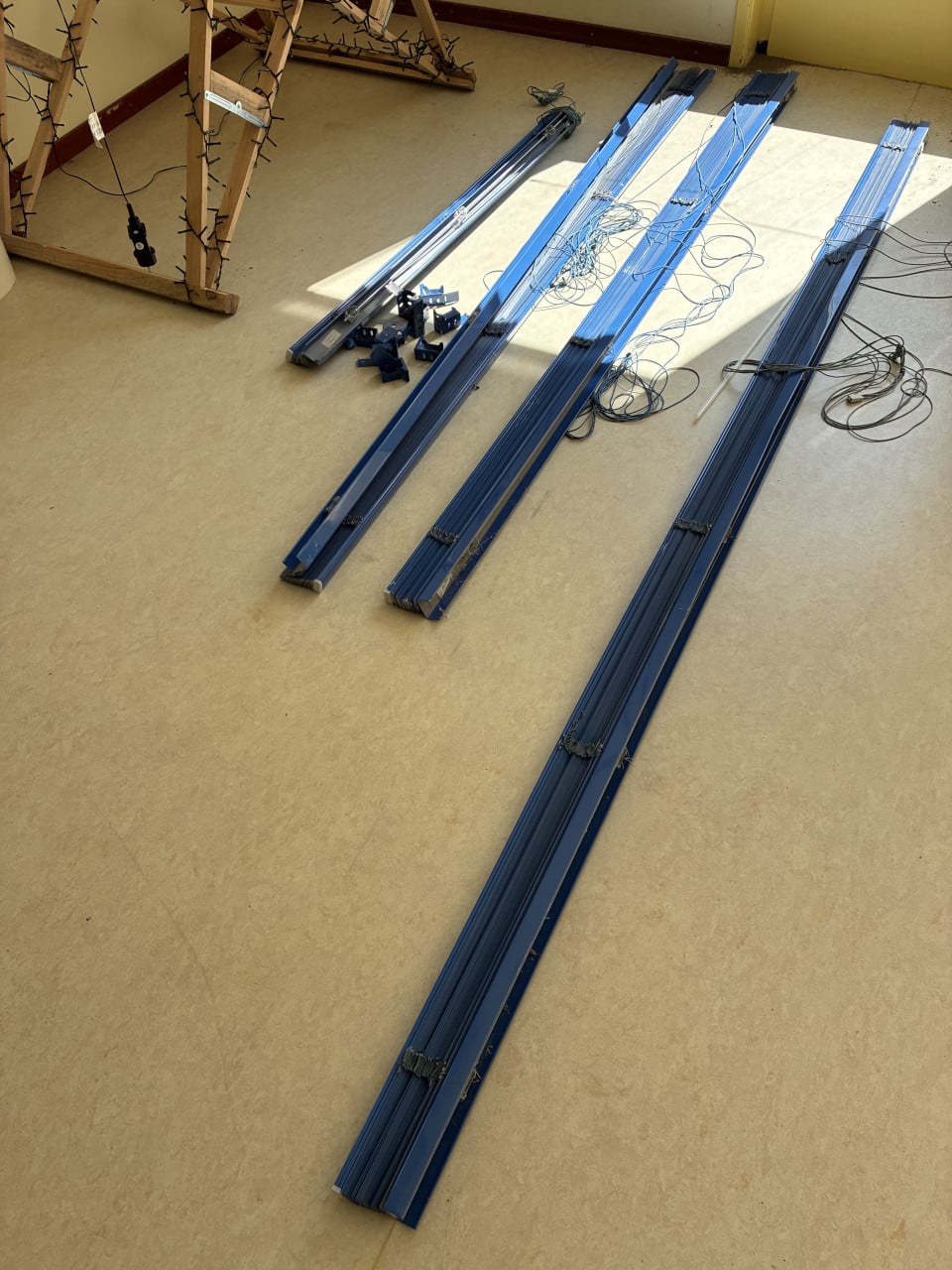 4 stuks kobaltblauwe luxaflex