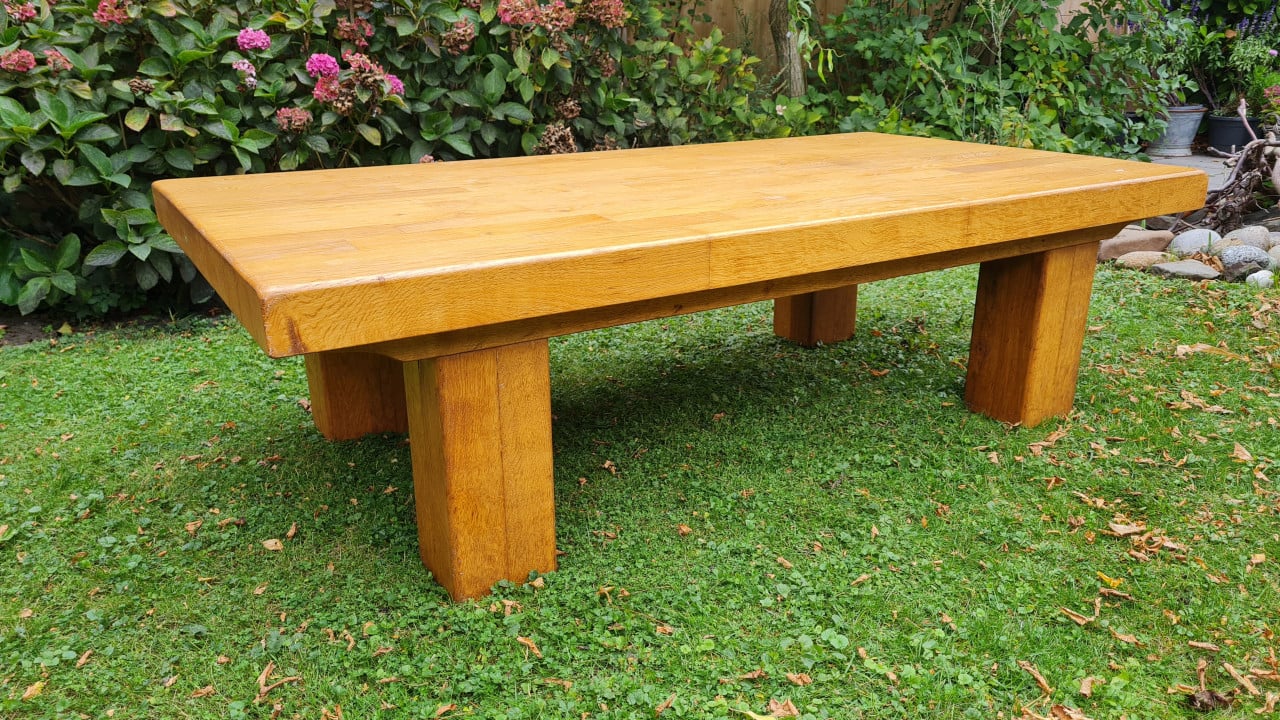 Massief eiken tafel