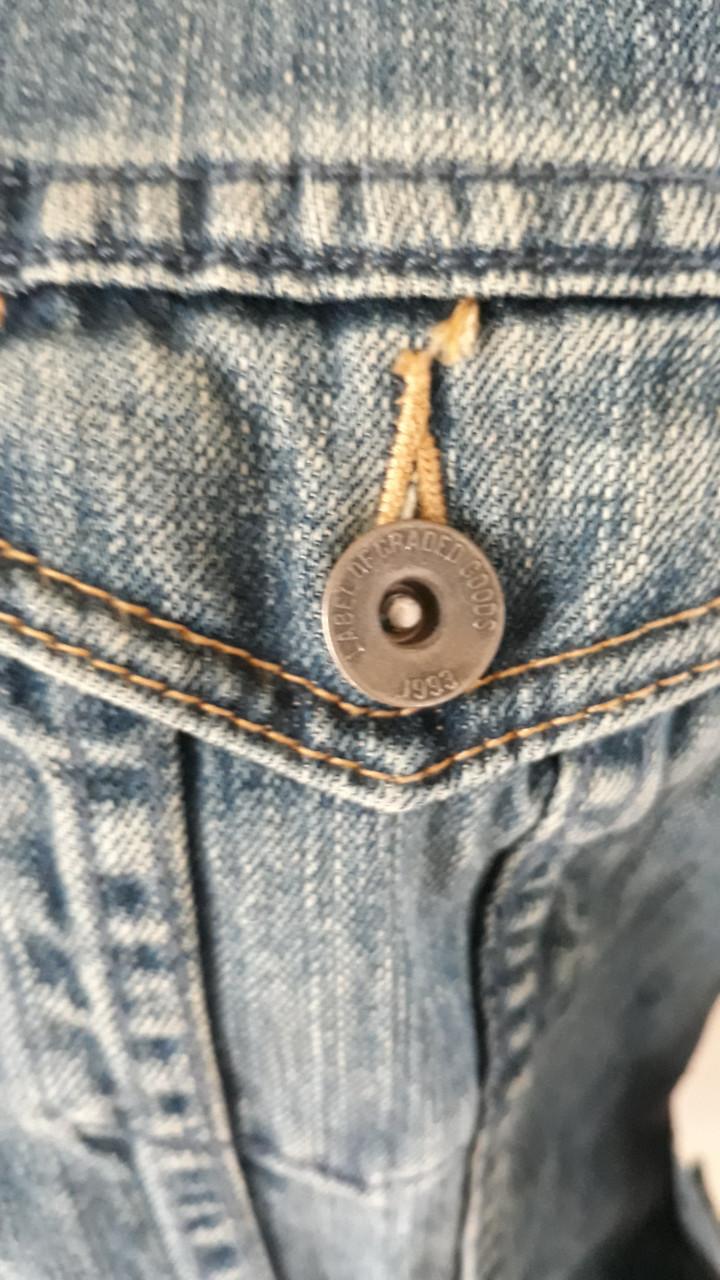 Basic spijkerjasje/jeans jacket maat 36/38 blauw Logg (H&M)