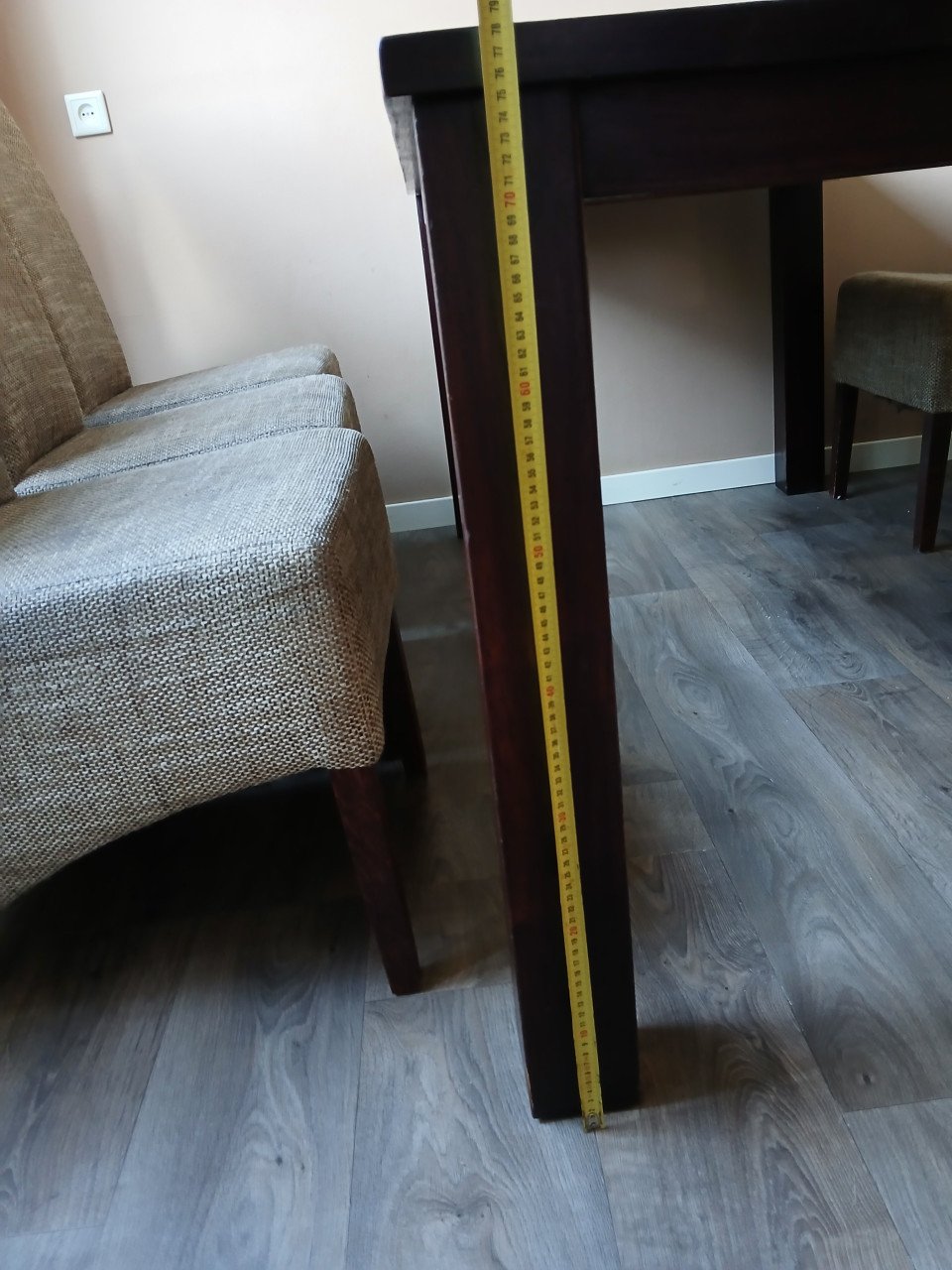 Teakhouten eettafel 180 x 90