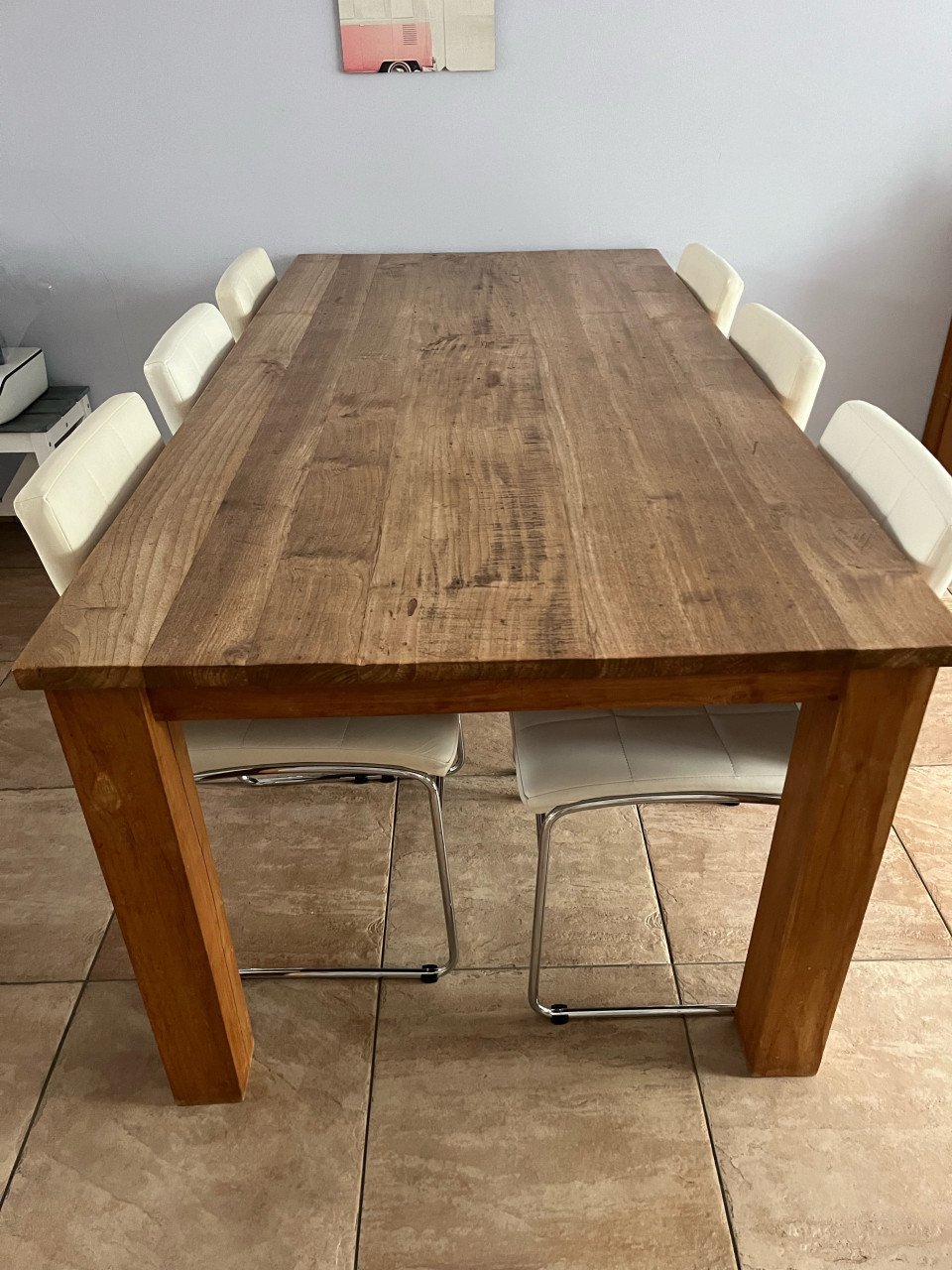 Massief teak houten tafel 200x100