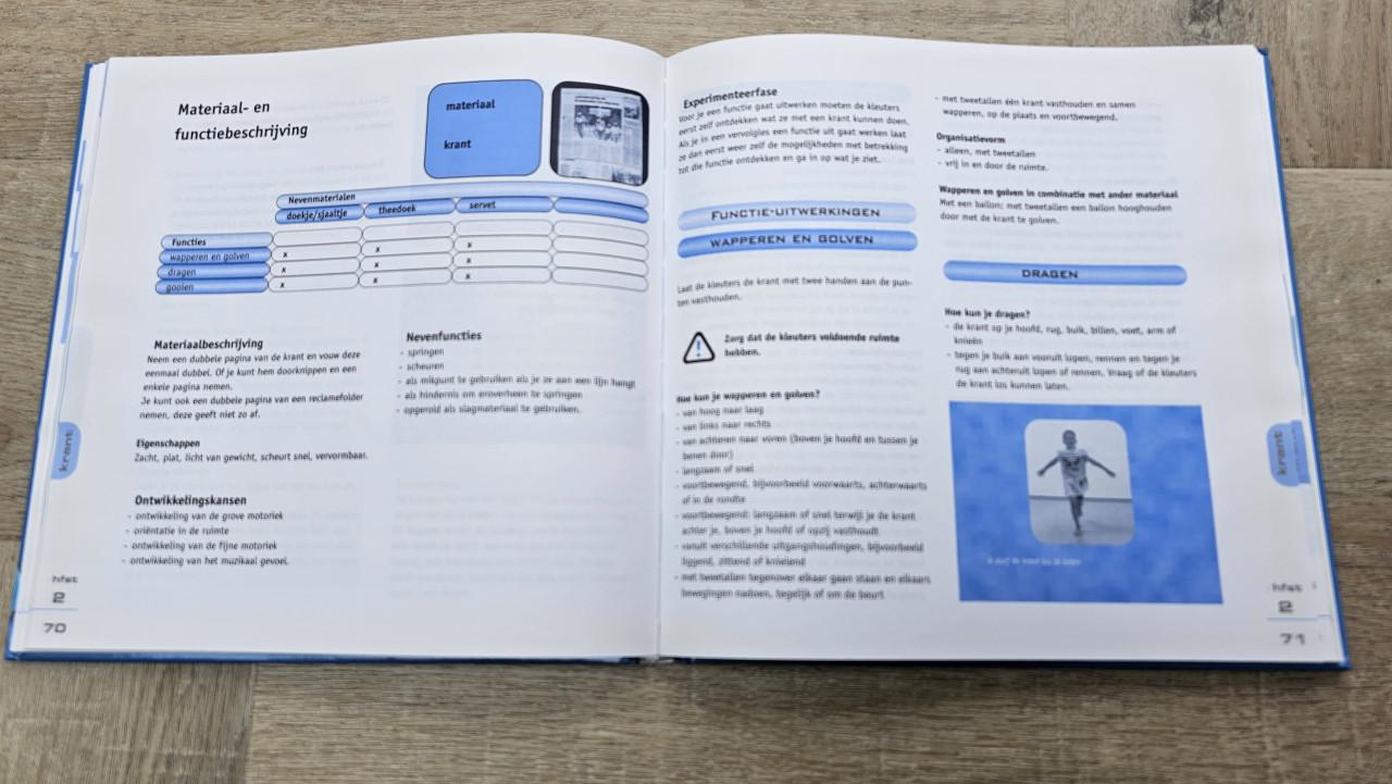 Kleutergym met alternatief materiaal