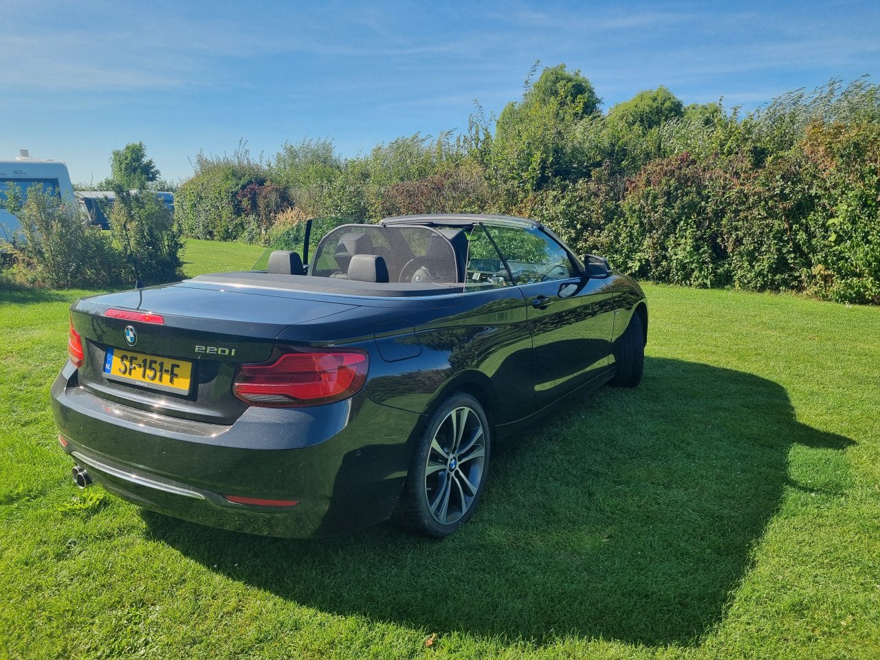BMW 2 - serie 220i Cabriolet Zwart