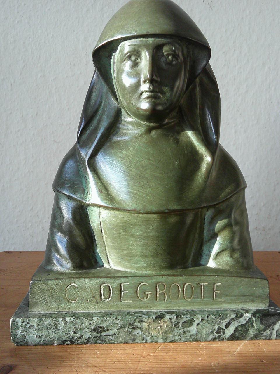 BRONZEN BEELDJE IN ART DECO ,VLAANDEREN JAREN '20 , '30.
