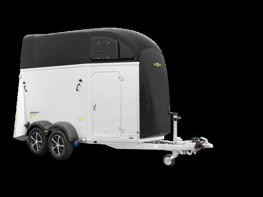 Schitterende Humbaur Xanthos Aero 2-paards trailer showmodel, actieprijs!