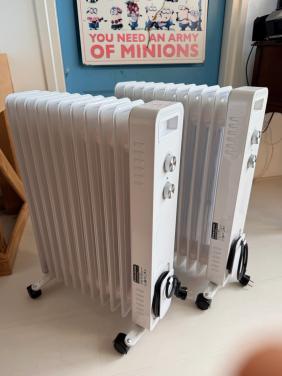 2x olieradiator 2500W