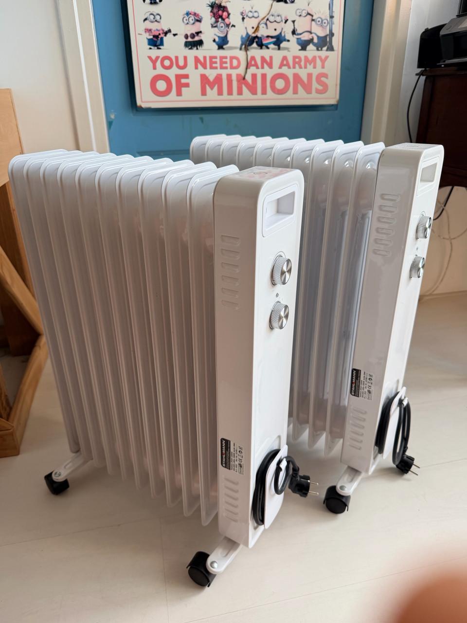 2x olieradiator 2500W