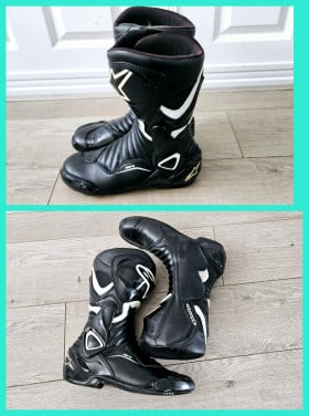 Alpinestars SMX-6 V2 motorlaarzen maat 42 – Zwart/Wit