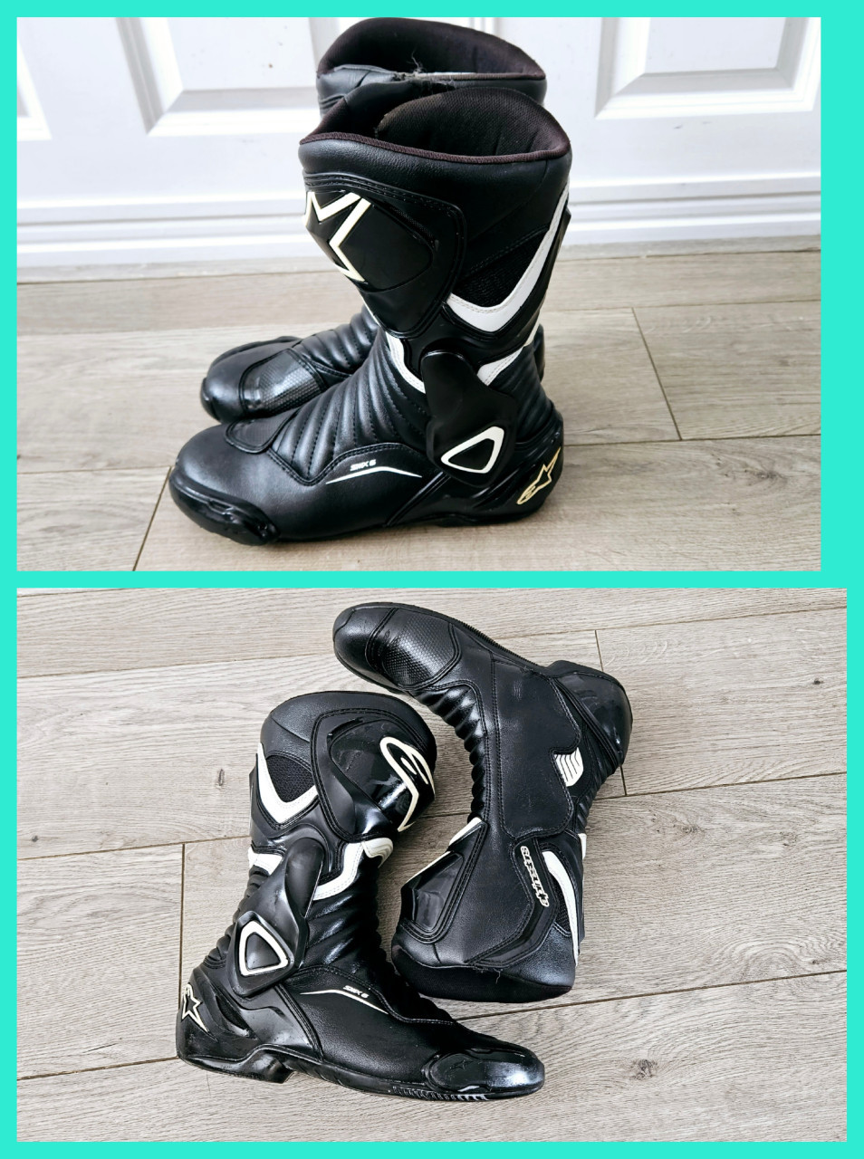 Alpinestars SMX-6 V2 motorlaarzen maat 42 – Zwart/Wit