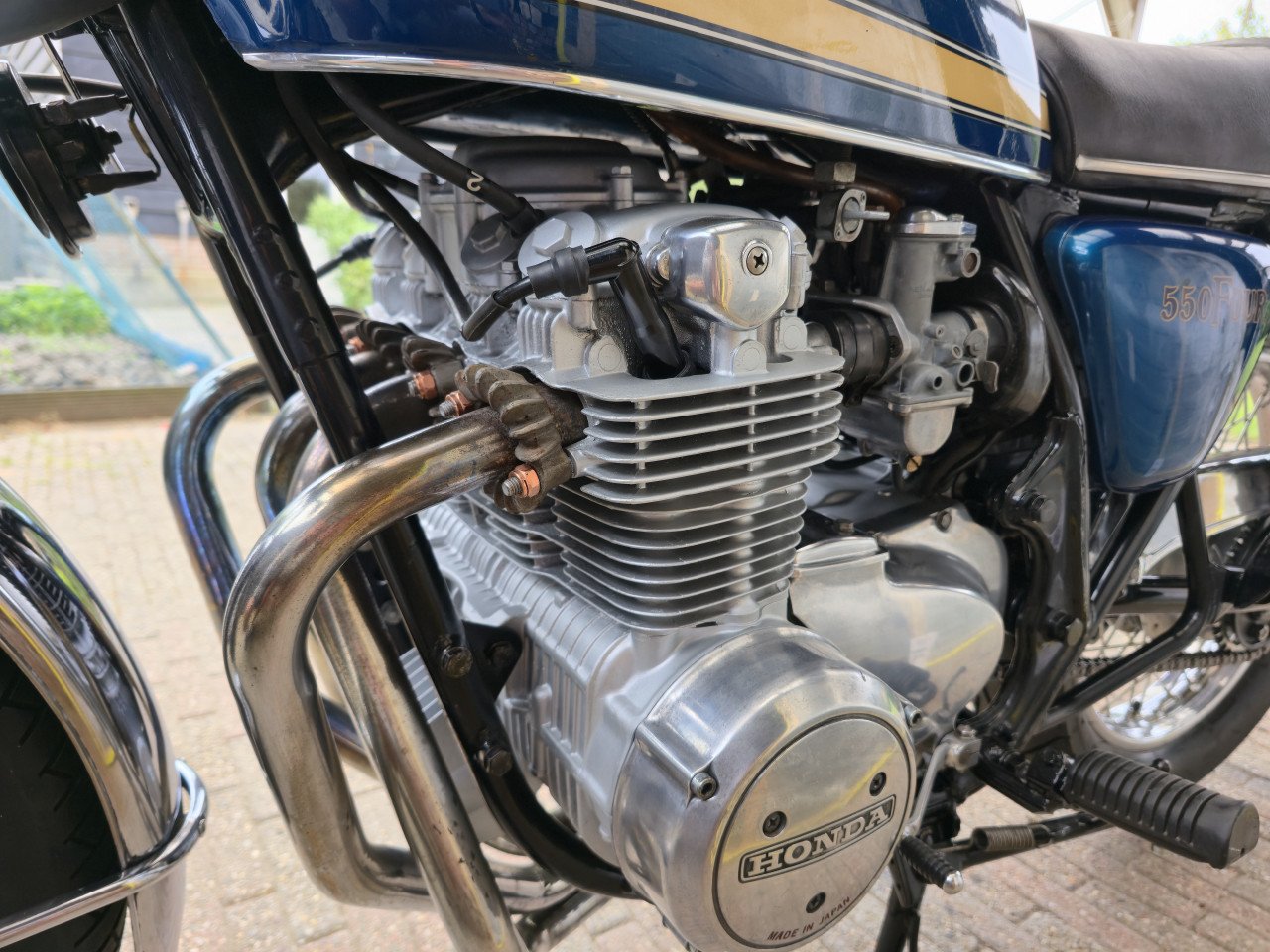 Honda cb550 four 1977 blauw kompleet gereviseerd.